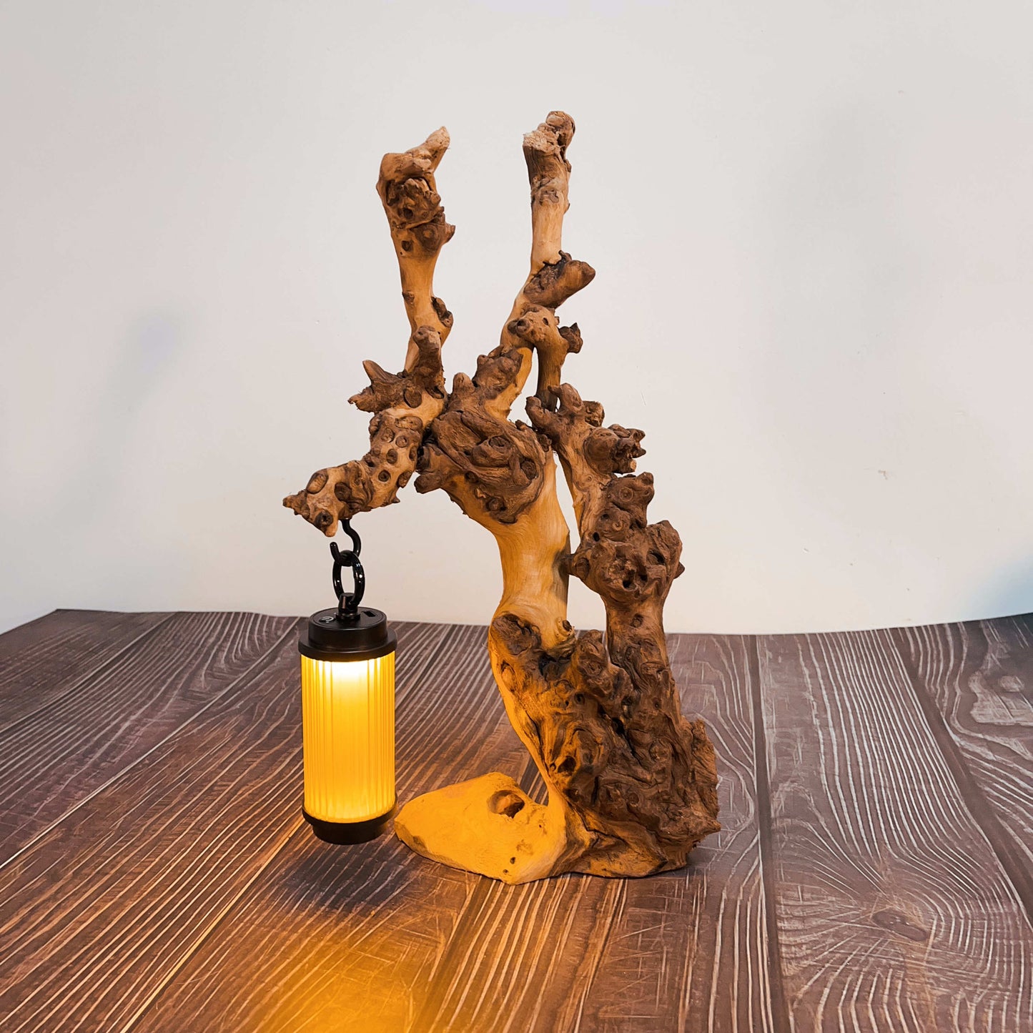 Driftwood Table Lamp,Wooden Night Lamp,Handcrafted Root Lamp