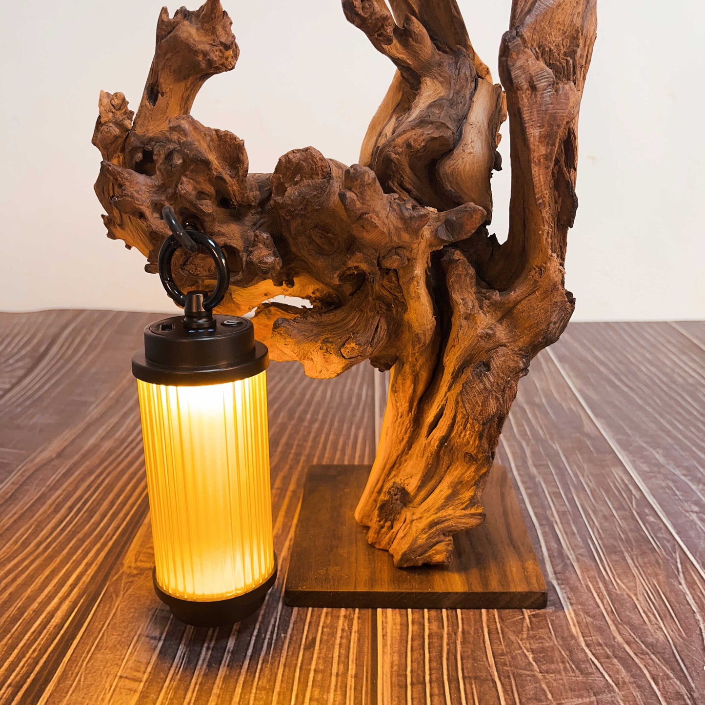 Driftwood Table Lamp,Wooden Night Lamp,Handcrafted Root Lamp