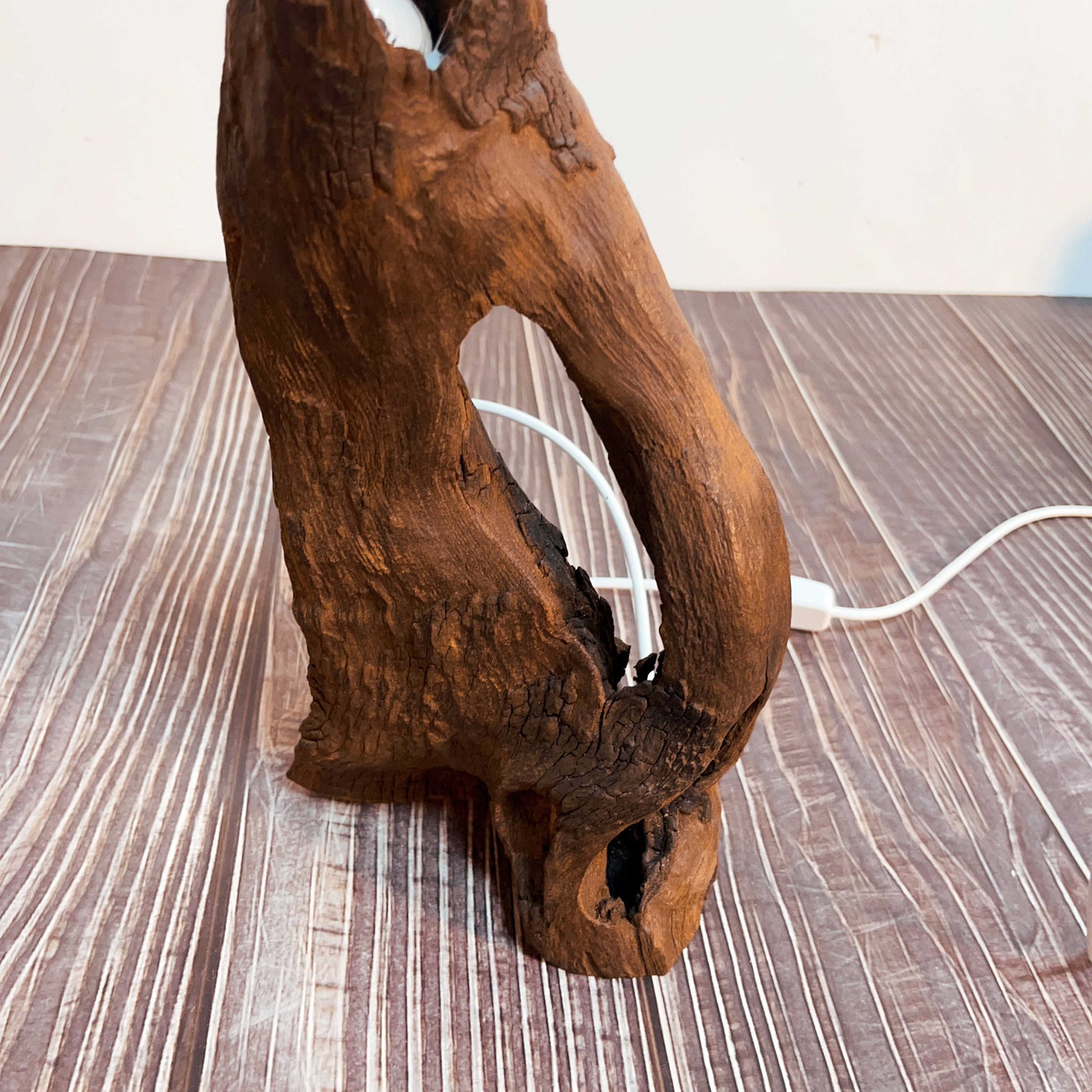 Driftwood Table Lamp,Wooden Night Lamp,Handcrafted Root Lamp