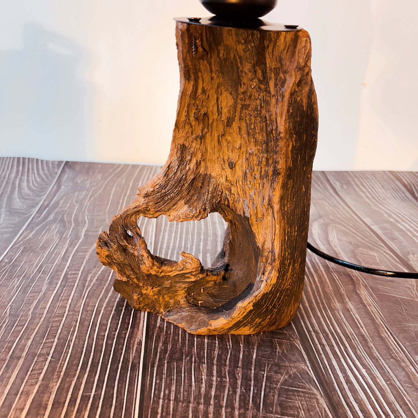 Driftwood Table Lamp,Wooden Night Lamp,Handcrafted Root Lamp