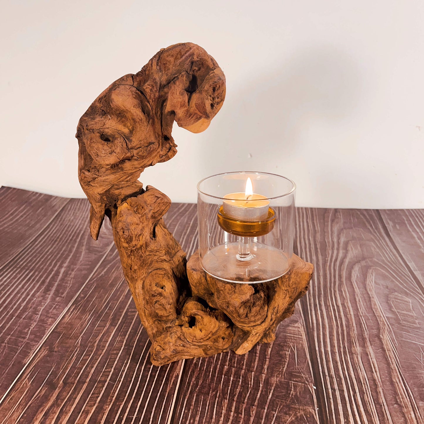 Driftwood Candlestick, Antique Driftwood Candle Holder,Candle Lamp