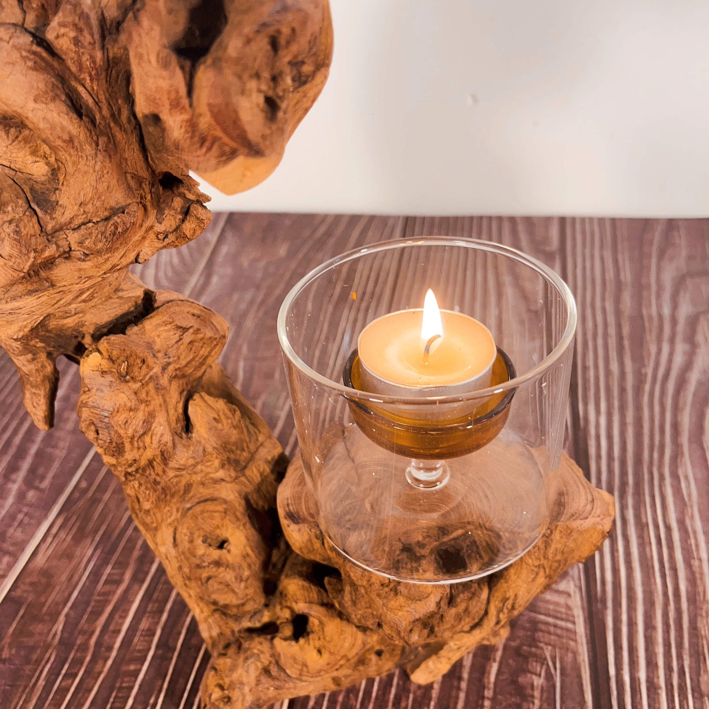 Driftwood Candlestick, Antique Driftwood Candle Holder,Candle Lamp